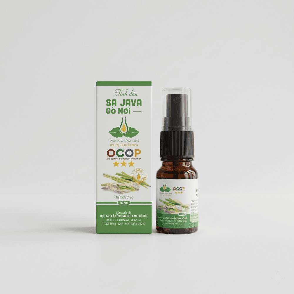 Tinh Dầu Sả Java Gò Nổi Dạng Xịt 10ml