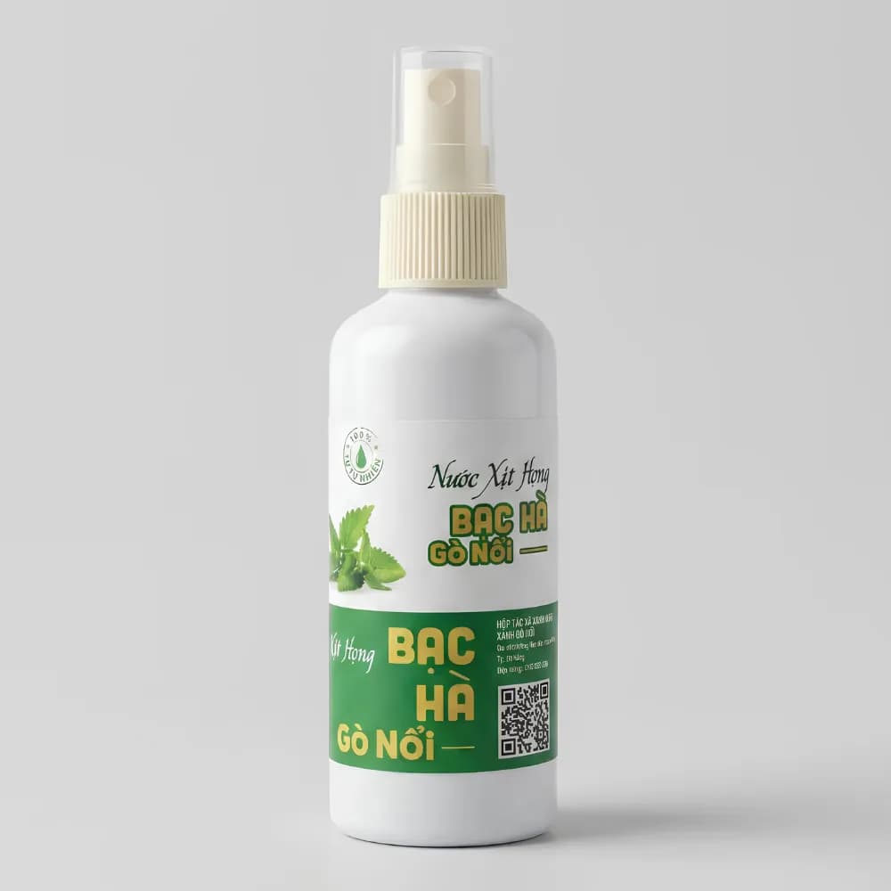 Nước Xịt Họng Bạc Hà Gò Nổi