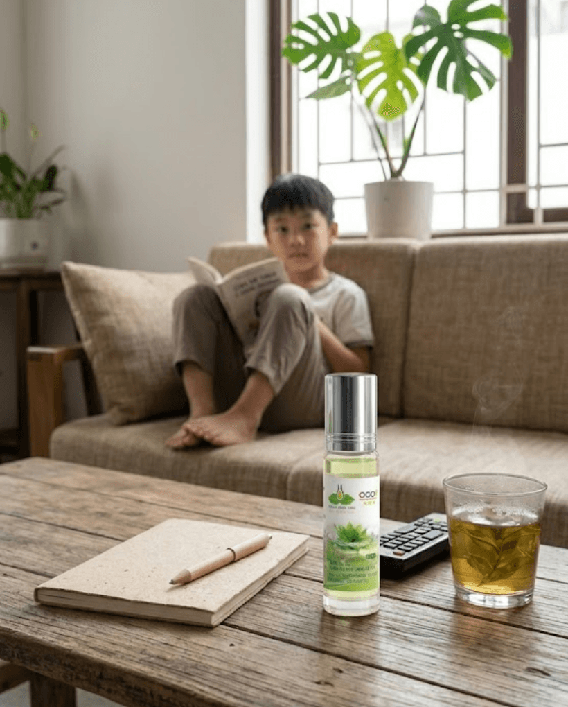 Không gian sống với tinh dầu và sự thư giãn